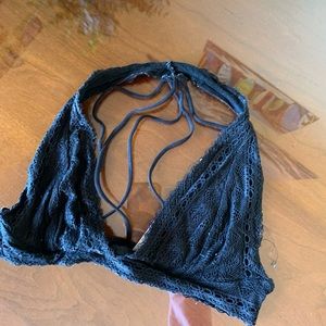 black lace bralette